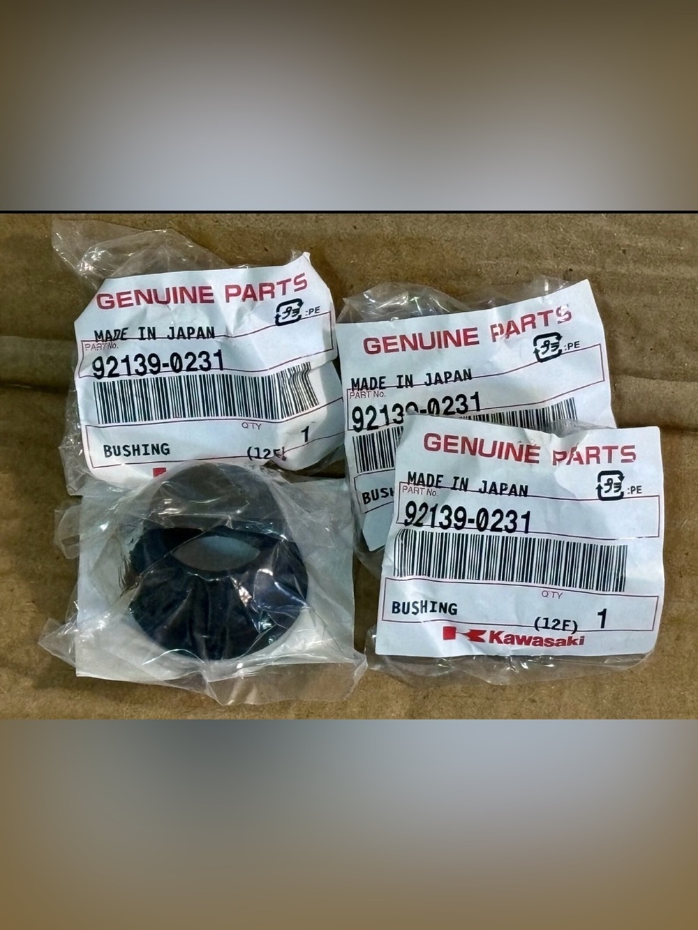 GENUINE OEM Kawasaki Parts
#92139-0231 (4 total) BUSHINGS • 2008-2013 TERYX 750